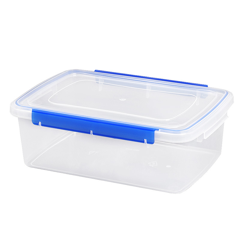 Rectangular food-grade thickened plastic sealed food storage box, large capacity with lid, commercial for food storage in the refrigerator Item Picture