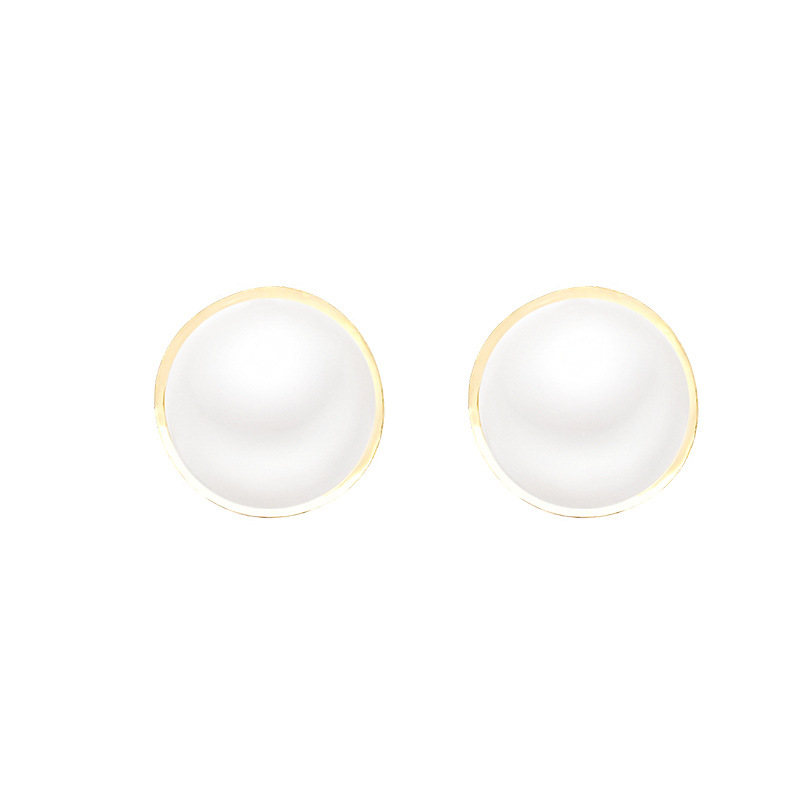 S925 Silver Needle new French retro pearl earrings, women's light luxury high-end design, elegant and versatile stud earrings Item Picture