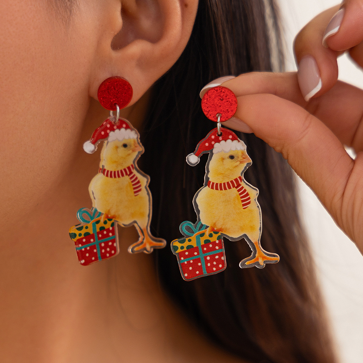 European and American cross-border earrings Christmas reindeer stud earrings cute earrings wholesale trade festival earrings full figure