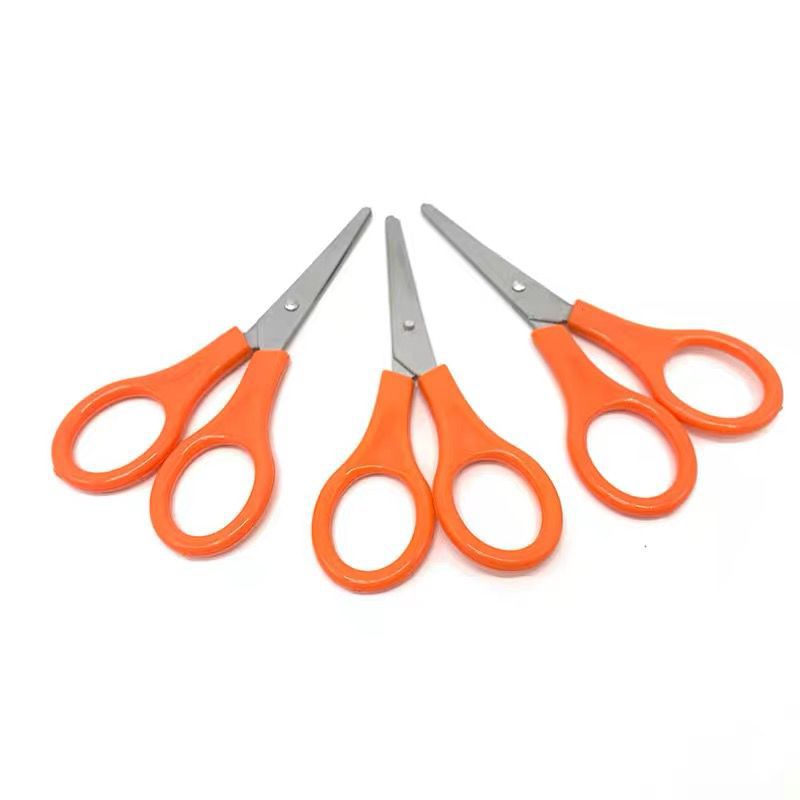 Selling small scissors, stainless steel gauze bandages, 9cm, orange-red small scissors, first aid kits, single accessories Item Picture