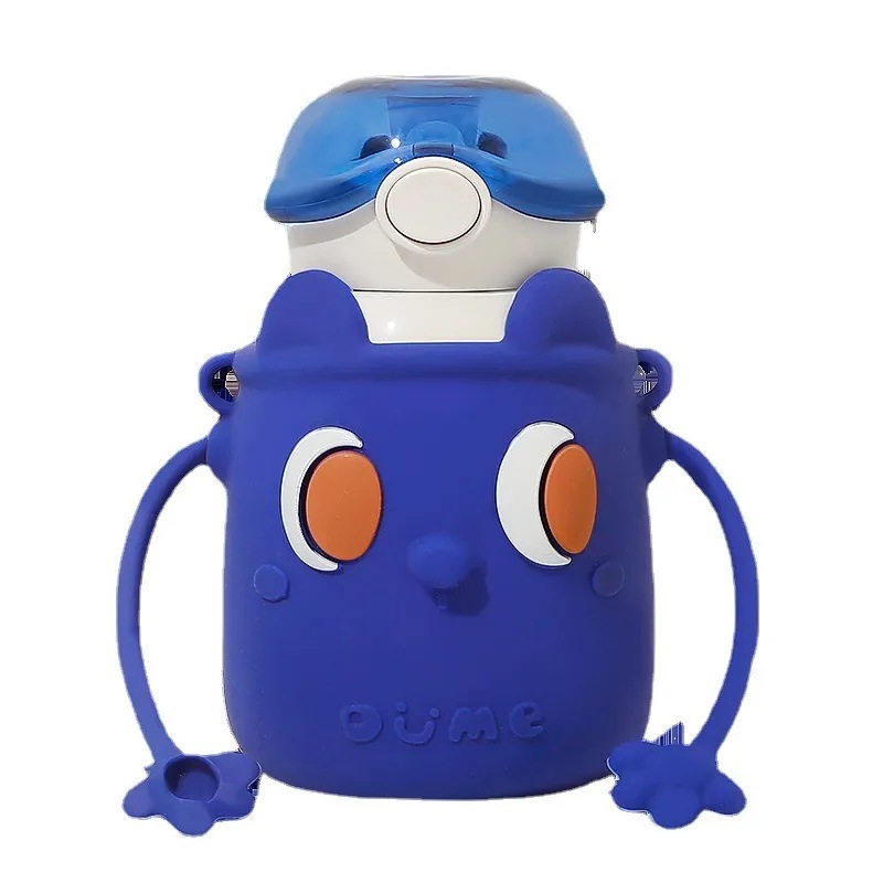 New fun children's insulated cup with high appearance level, cute water bottle, portable outdoor high-end cartoon stainless steel cup Item Picture