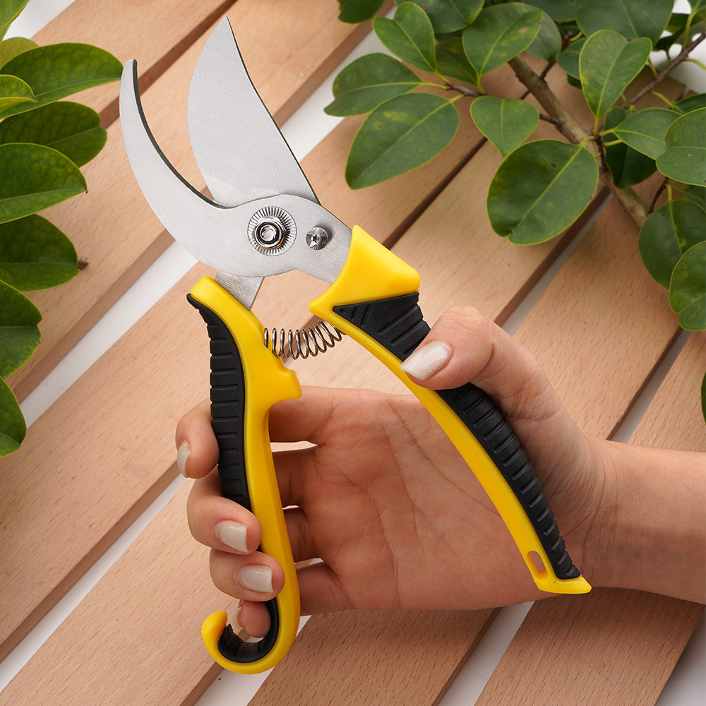 Factory wholesale stock of manual pruning shears, garden fruit branch shears, multi-functional branch shears, automatic rebound garden shears details Picture
