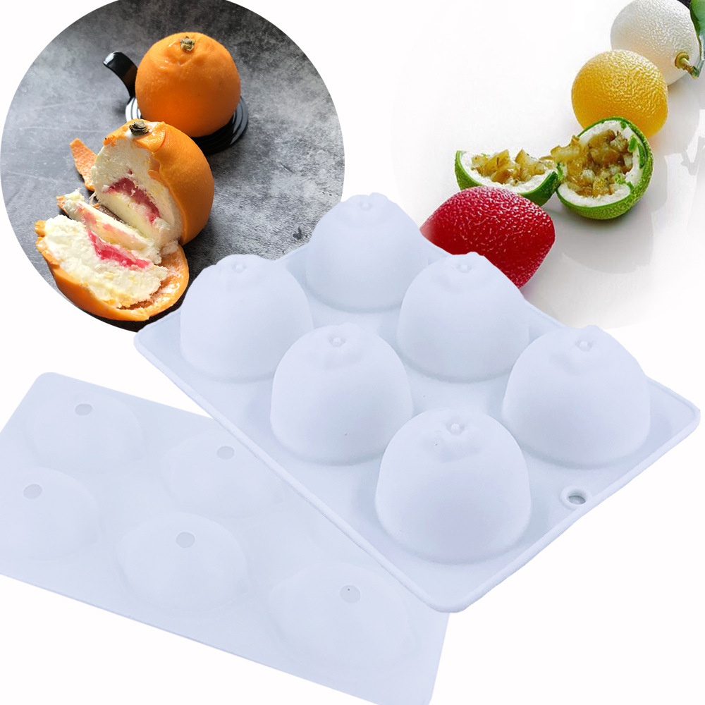 Cross-border exclusive silicone fruit-shaped molds, Halloween pumpkin candle molds, 3D French mousse cake molds details Picture