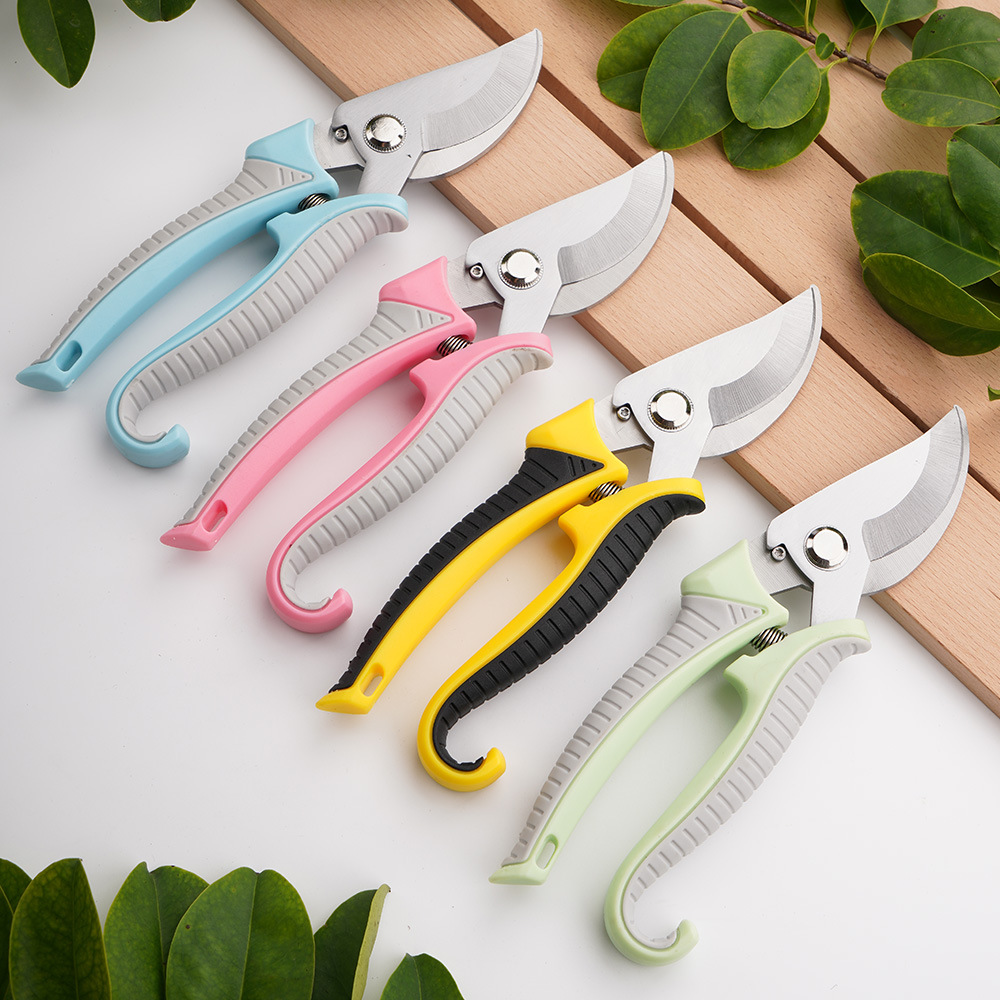 Factory wholesale stock of manual pruning shears, garden fruit branch shears, multi-functional branch shears, automatic rebound garden shears Specification drawing