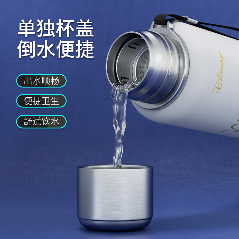 Disney official smart children's insulated cup, special water bottle for primary school students to go to school, 316 all-steel direct drinking water cup details Picture