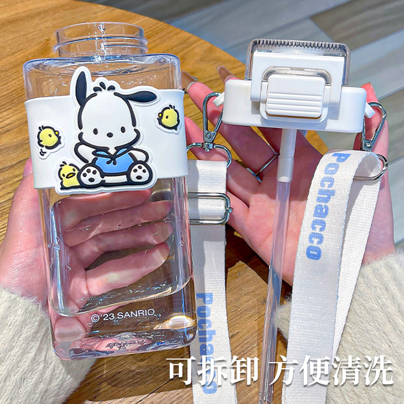 Genuine Sanrio authorized plastic cups, high appearance level children's water cups, large-capacity straw cups, cute girls' sports cups Application Scenario