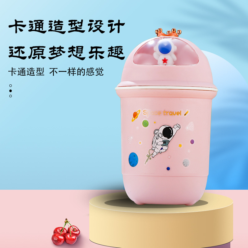 Wholesale logo printed cups, cute female student glass cups, planet cups, celebration store opening, free advertising gifts, water cups details Picture