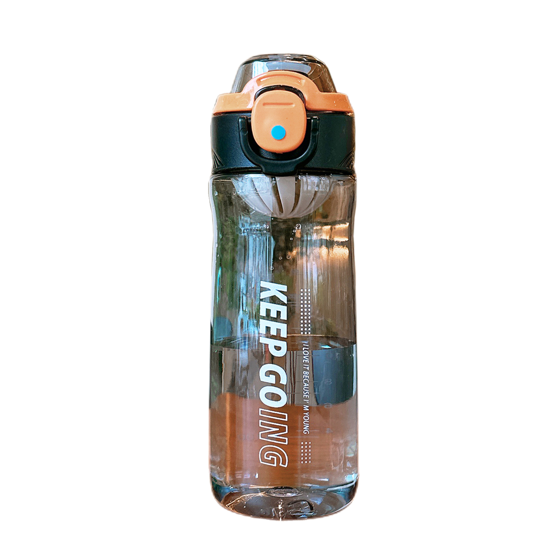 Simple and sporty space cup, fashionable transparent student plastic cup, direct drinking tea brewing filter, summer couple cross-border cup Item Picture