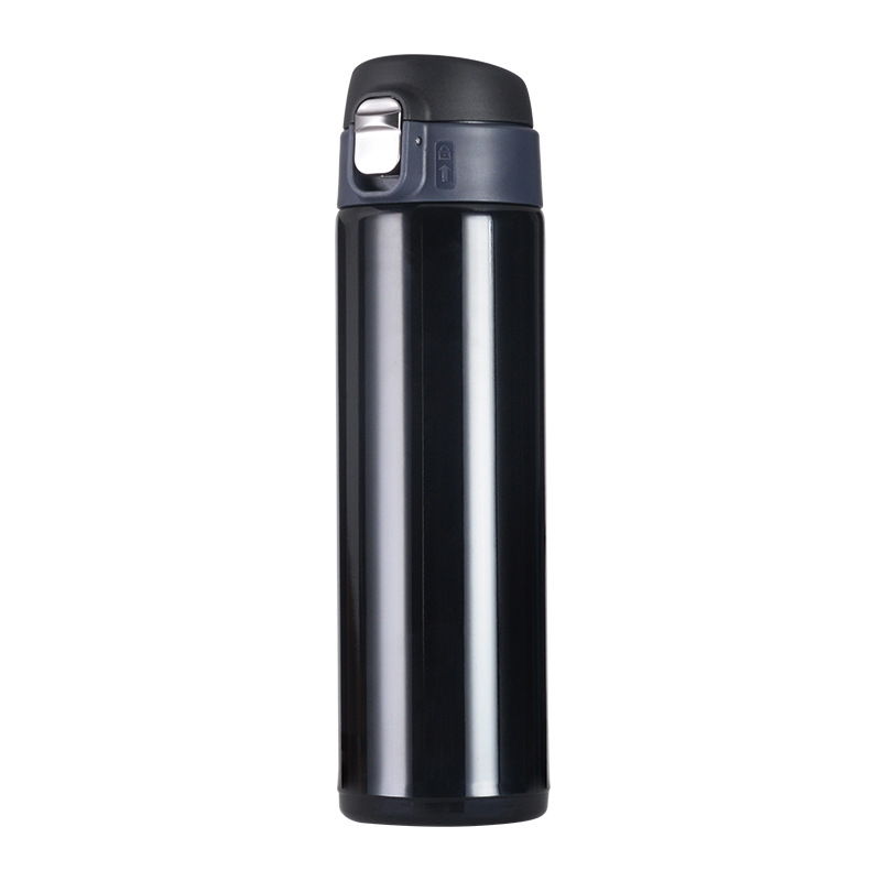 Outdoor bouncing cup, stainless steel double-layer vacuum insulated cup, large-capacity convenient car water cup, business gift cup Item Picture