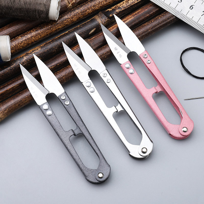 Zhang Xiaquan spring yarn scissors, thread scissors, U-shaped scissors, thread ends, cross-stitch scissors, small scissors for special use full figure
