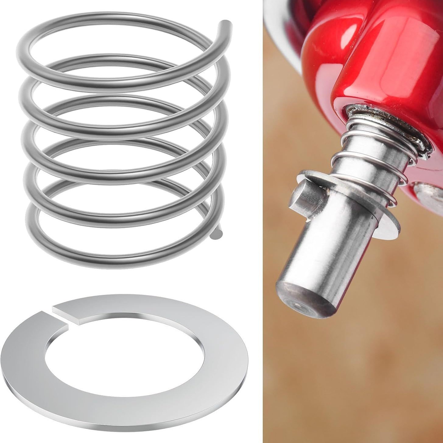 Quick installation accessory upgrade for Kitchenaid vertical mixer stainless steel springs and washers Application Scenario