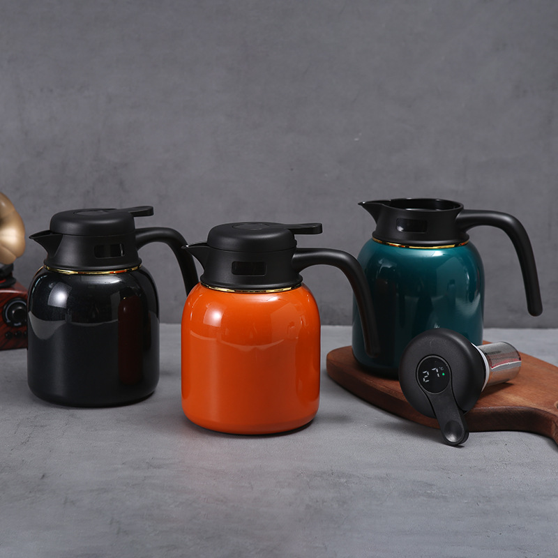 Manufacturer's 316 stainless steel insulated stewing pot with handle, portable coffee pot, large-capacity tea and water separation stewing pot Specification drawing