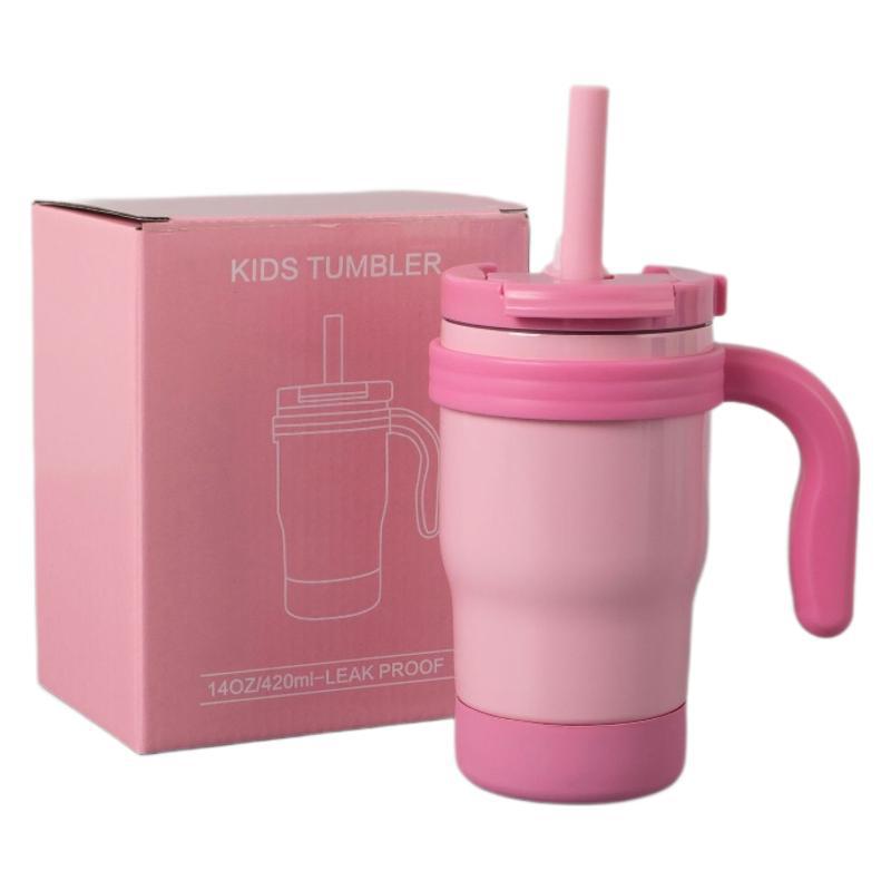 Reduce Amazon's best-selling children's insulated cups with handles, children's double-drinking cups, and stainless steel water cups with straws Item Picture