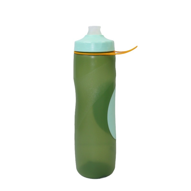Extruded cycling water bottle, double-layer water cup, cold insulation, cross-border sports water bottle from Europe and America, outdoor manufacturer, fitness bicycle Item Picture