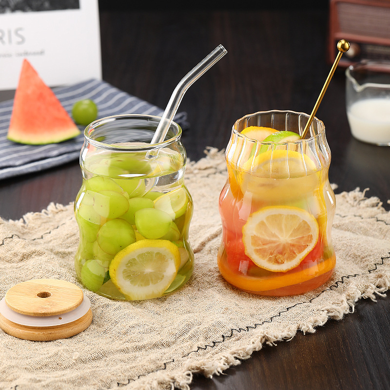 ins style, high appearance level, heat-resistant bubble cup, coffee milk transparent glass cup, high borosilicate glass straw cup Application Scenario