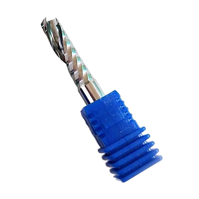 6mm, 8mm, 10mm acrylic woodworking tungsten steel CNC engraving machine, single-edge helical milling cutter, cutting cutter, engraving cutter Specification drawing