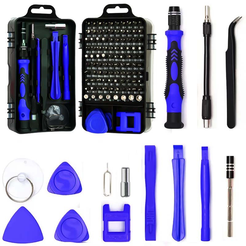 Cross-border 115-in-1 screwdriver set tools, mobile phone repair and disassembly tools, multi-functional manual screwdriver set Item Picture