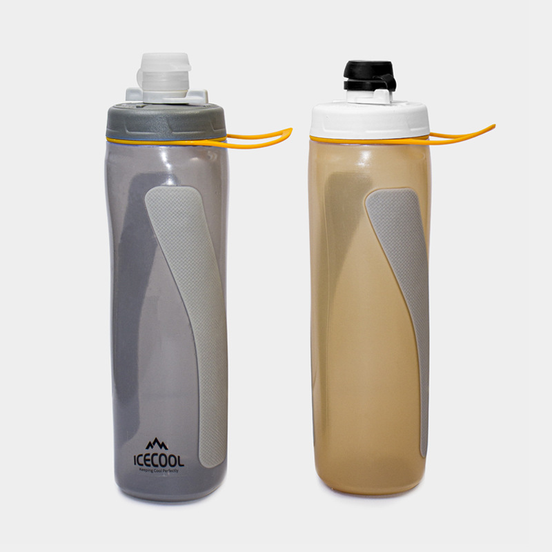Cycling water bottle, large-capacity sports water cup, outdoor cold water single-layer bicycle water cup, road bike fitness extruded new full figure