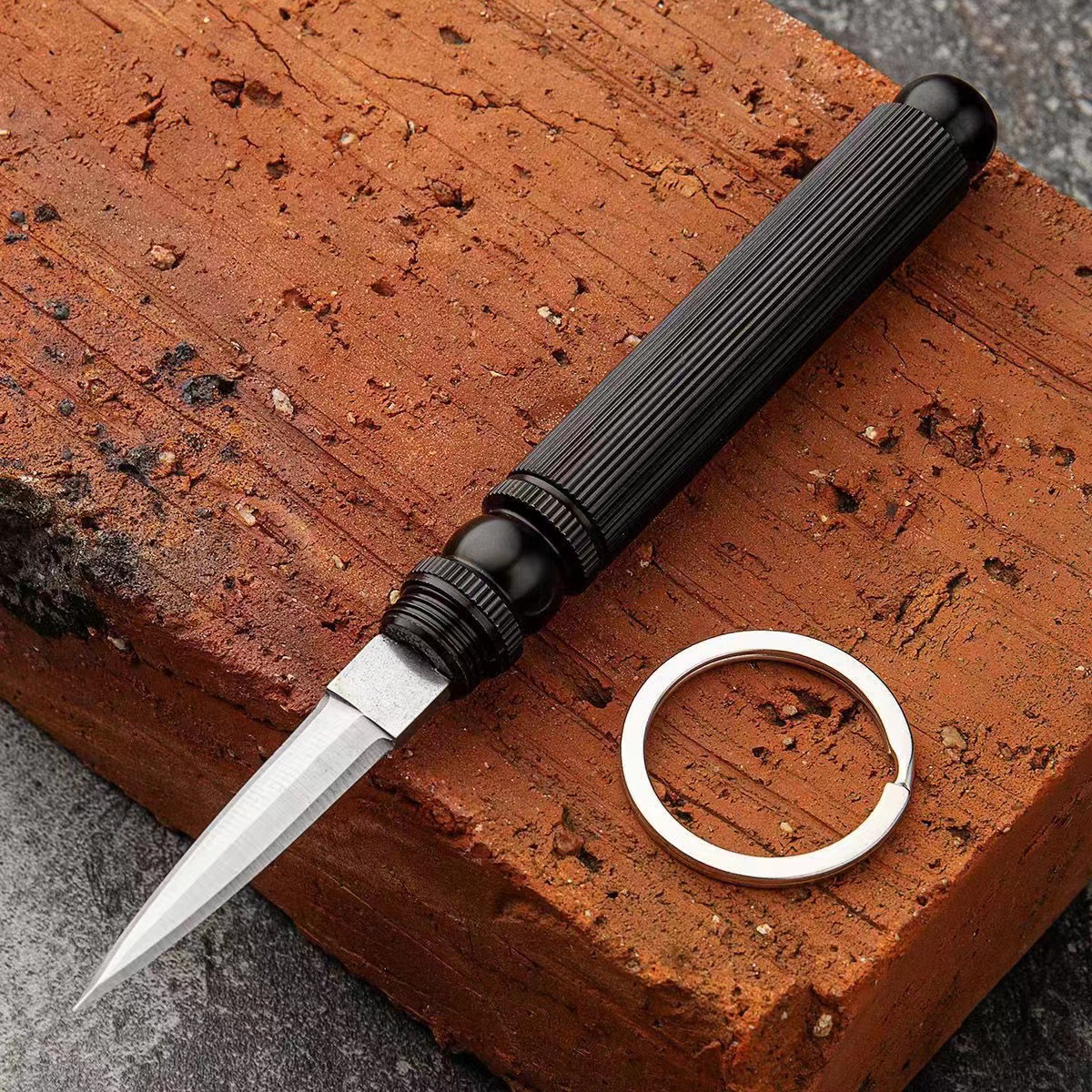 Outdoor knife, multi-functional detachable tube knife, portable fruit knife, folding knife, mini portable window breaker knife undefined