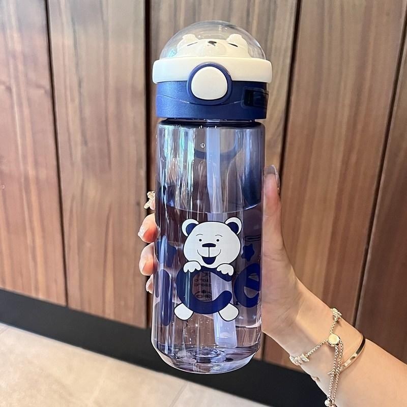 Children's water cup, high appearance level, girls' straw cup, cute girls, portable anti-drop plastic water bottle for primary school students, summer Application Scenario