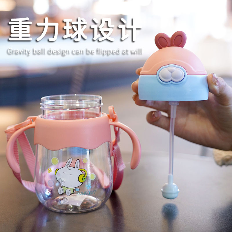 Summer children's cups, high appearance level straw cups, student cartoon, student kindergarten water cups, durable and portable for babies Specification drawing