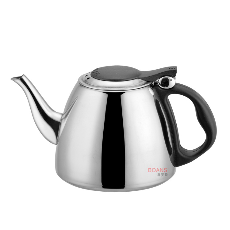 Stainless steel kettle, flat-bottomed kettle, boiling kettle, induction cooker kettle, small teapot, tea sets, boiling kettle Item Picture