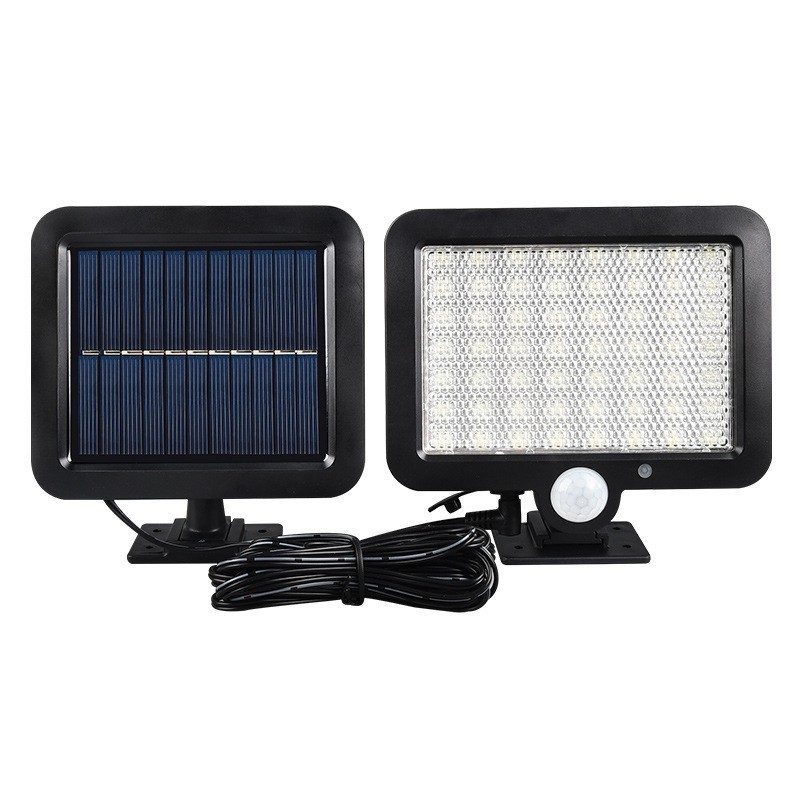 Cross-border solar lighting fixtures, outdoor garden lamps, waterproof remote control street lamps, garage lamps, automatic split sensor wall lamps details Picture