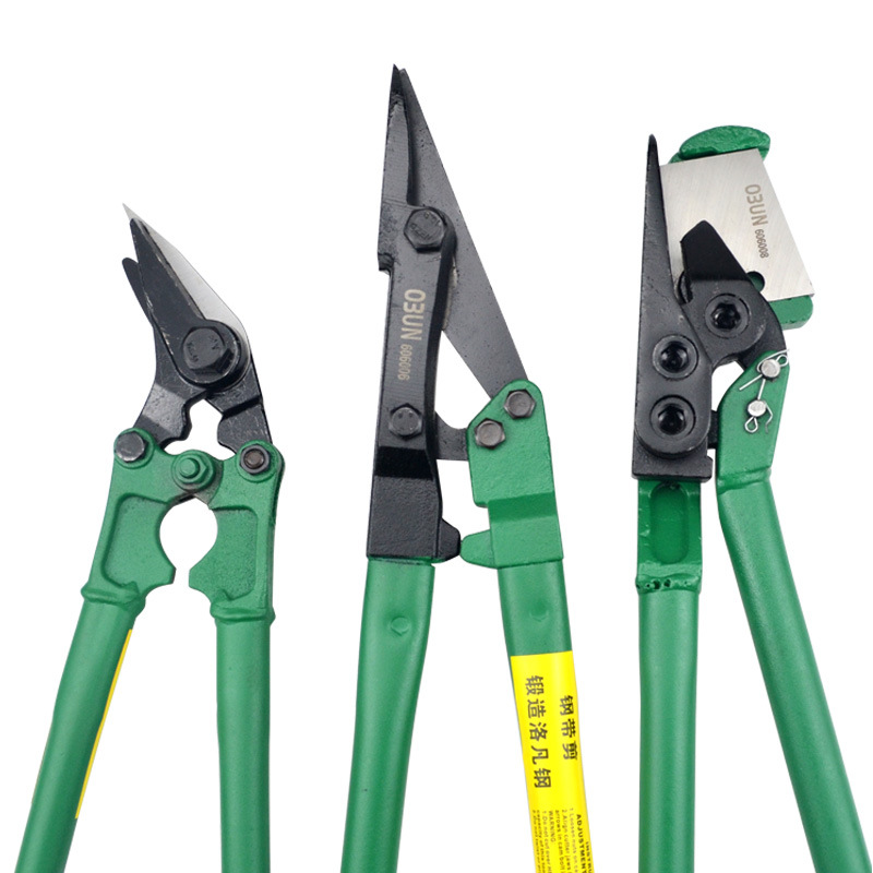 The manufacturer has in stock steel strip shears, 12-inch steel strip coil shears, unpacking shears, iron sheet shears, and packing strap shears Item Picture