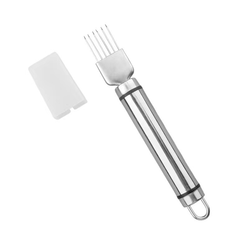 304 stainless steel kitchen multi-functional slicer, household vegetable cutter, manual grilling, dicing of scallions, stainless steel Item Picture