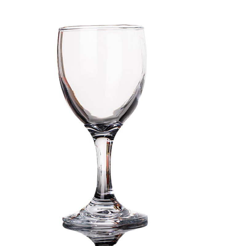 Kerui household hotel tall glass, one-piece formed red wine glass, creative reinforced glass cup, small wine glass manufacturer wholesale Item Picture