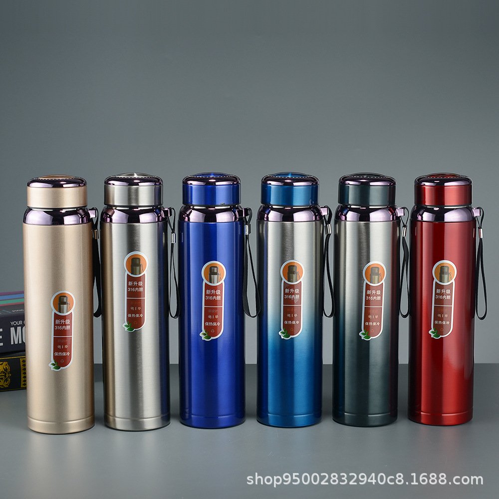 Stainless steel lifting straps, sports cans, water bottles, vacuum double-layer insulated cups, outdoor portable Star hand-held type details Picture
