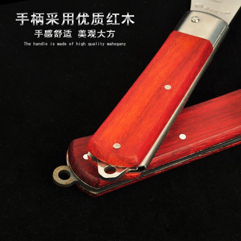 Factory direct supply of electrician knives, folding non-insulating straight and curved edge manual stainless steel wire strippers and cable knives Specification drawing