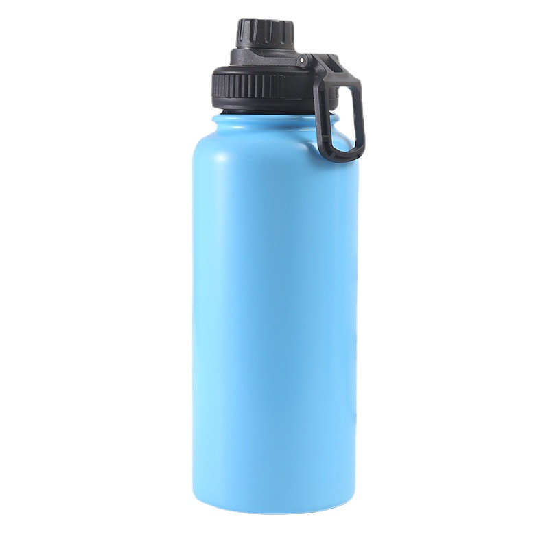 New 32OZ space water bottle, double-layer stainless steel sports water bottle, double-layer vacuum insulated cup, outdoor sports water cup Item Picture