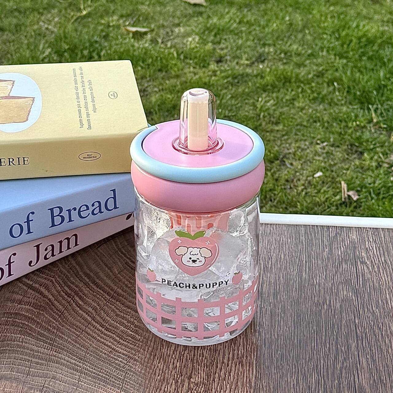 Large-capacity insulated cup 2025 new model for girls, high appearance level, tea-water separation straight cup, portable and cute student water cup Specification drawing