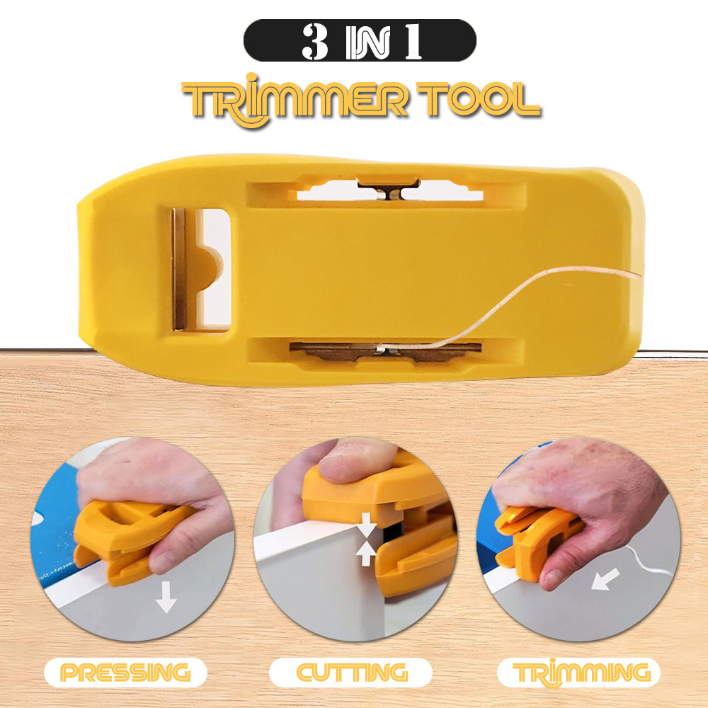 Three-in-one manual woodworking edge trimmer, right-angle woodworking planer, edge banding scraper, chamfering and rounding scraper details Picture