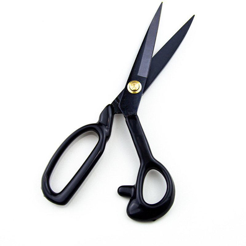 Professional clothing cutting and sewing, leather fabric, hand sewing, large scissors, fabric cutting, 8-9, 10-1, 1-12 inches full figure