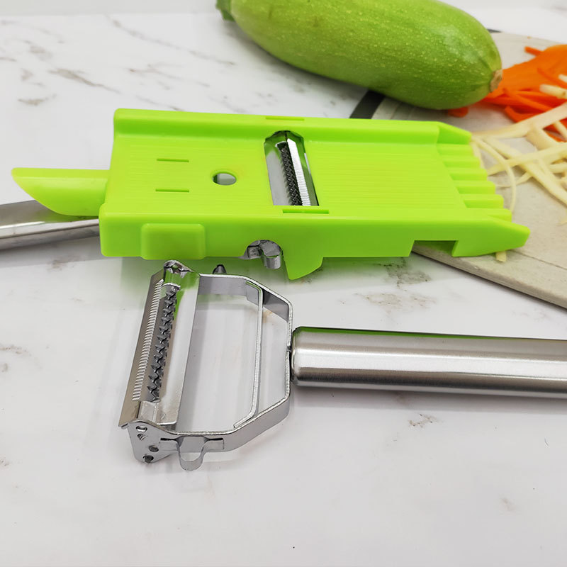 Two-in-one grater, peeler, vegetable cutter, grater, stainless steel kitchen, multi-functional household, cross-border Specification drawing