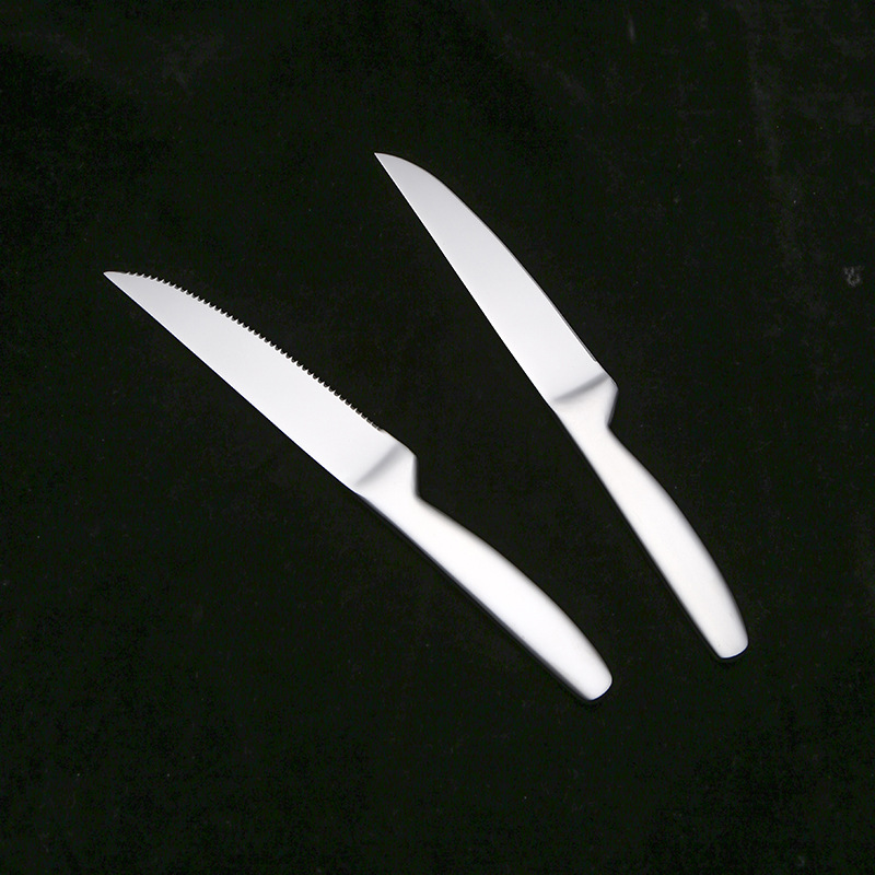 Baishida titanium purification stainless steel dining knife, steak knife, sharp steak knife for Western restaurants, Nordic tableware, fruit knife full figure