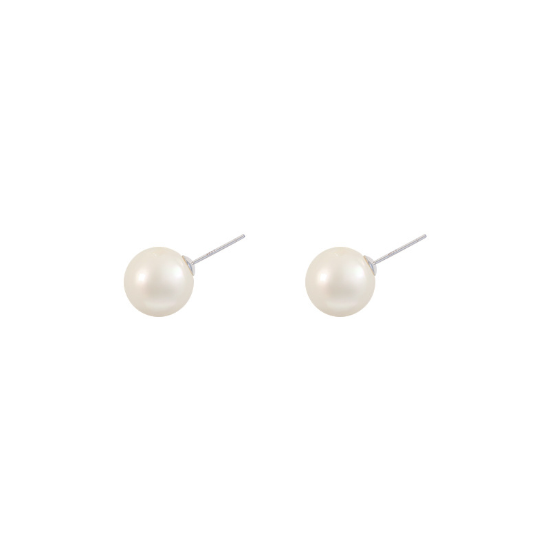 Pearl stud earrings for women 2024 New bestsellers, light luxury and high-end style earrings, elegant and niche, round face earrings for autumn and winter Item Picture