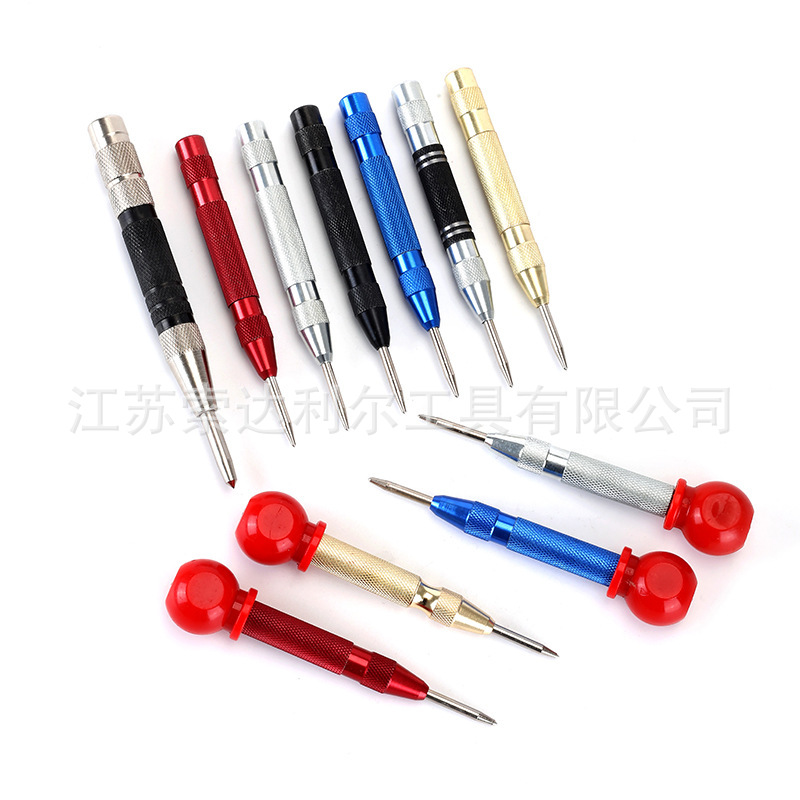 Automatic high-hardness center punch, drilling positioning, punching punch, dotting machine, drilling spring positioning machine, fitter, nail punching details Picture