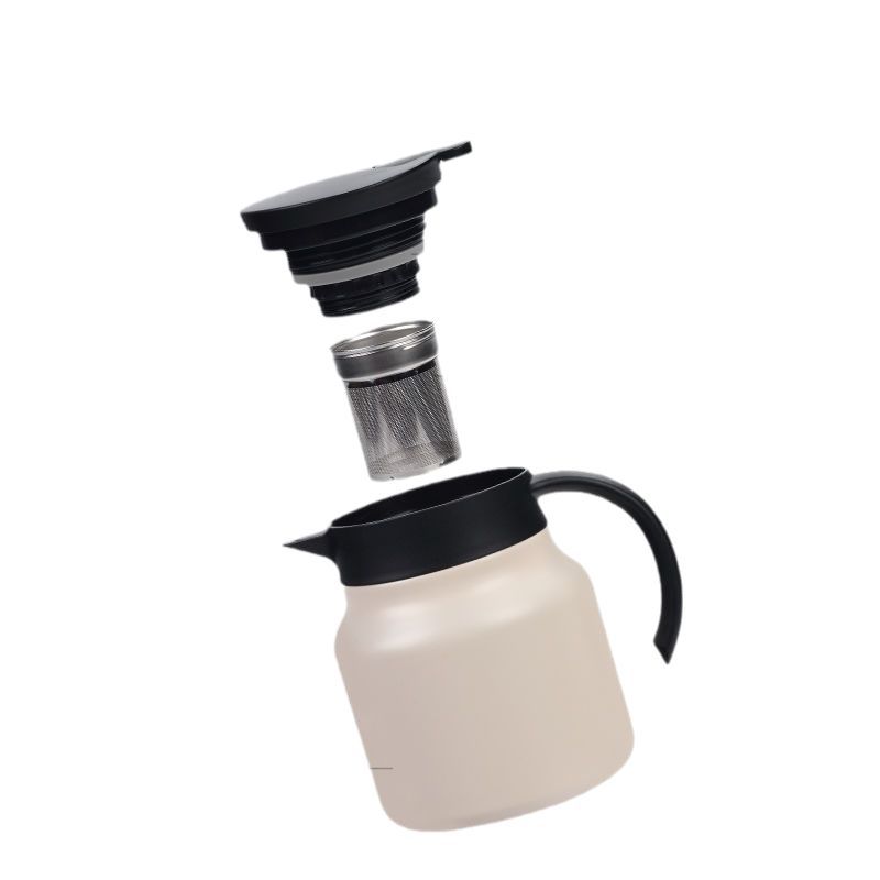 Wholesale of 316 stainless steel stewed tea pot, vacuum large-capacity outdoor coffee pot, household stewed tea and insulated pot Item Picture