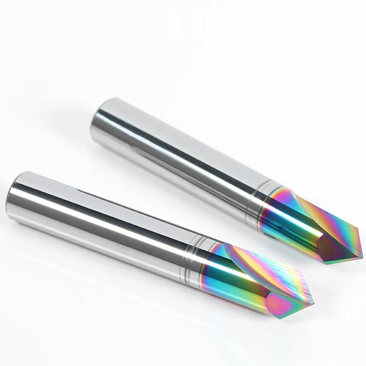 Three-edge tungsten steel chamfering cutters, 60 degrees, 90 degrees, 120 degrees, tungsten steel milling cutters for steel and aluminum, direct delivery from carbide manufacturers Application Scenario