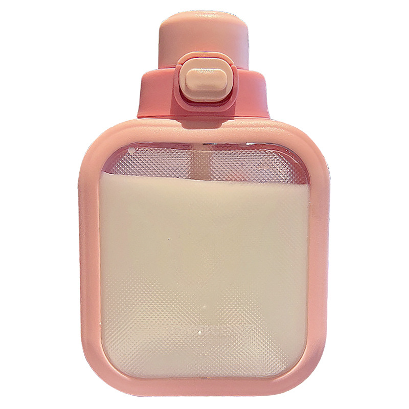 Summer water cups with high appearance standards, plastic cups for girls, anti-drop, student sports water bottles, portable drinking cups wholesale Item Picture
