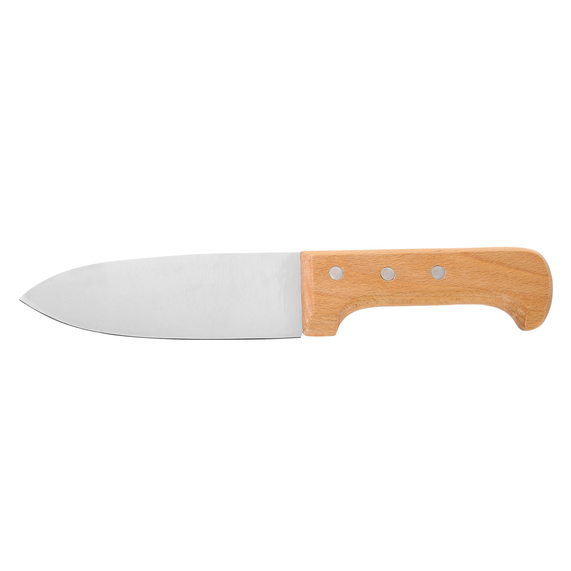 Factory stock: 6-inch beech wood small lamb knife, stainless steel wooden handle, kitchen multi-purpose knife, hotel commercial slaughterhouse meat slicer Item Picture