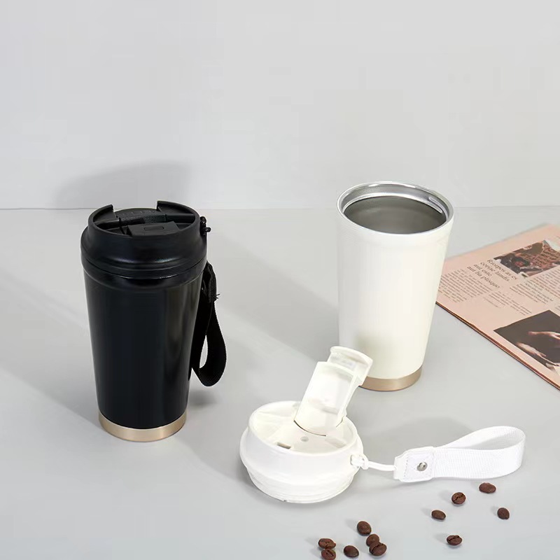 316 stainless steel insulated cup, ceramic inner liner, coffee cup, office gift cup, outdoor travel cup, car cup details Picture