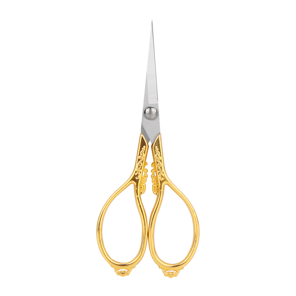 Lin Tai's DIY handmade small scissors, special paper-cutting gold scissors, stainless steel tea bags, window decorations, auspicious cloud scissors Item Picture