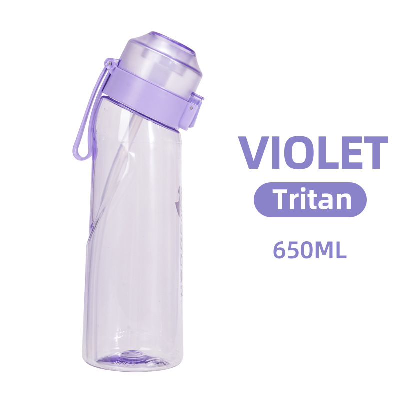 Cross-border best-selling 0-sugar and 0-calorie flavored cup, fruit fun ring, tritan water bottle, sports water cup, drinking wonder Item Picture