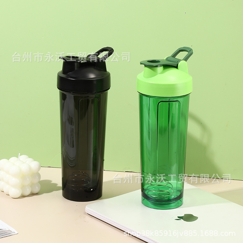 Factory direct supply 700ml shake cup milkshake fitness water cup, large-capacity protein shake powder cup with scale details Picture