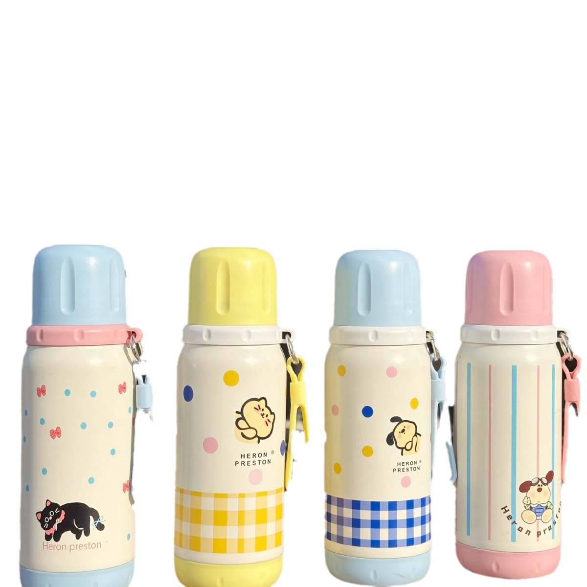 Wholesale of new 316 stainless steel insulated cups with high appearance standards for girls, portable anti-drop double-drinking cups and large-capacity children's cups Item Picture