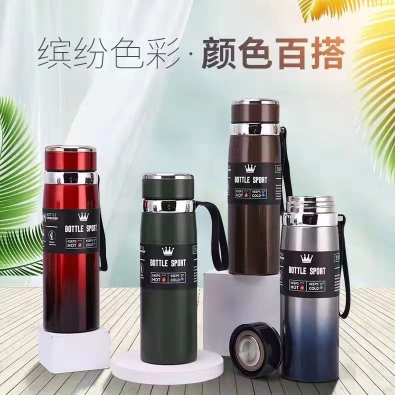 Wholesale of intelligent 316 stainless steel insulated cups, large-capacity outdoor sports water bottles, star water bottles, and business office gifts Specification drawing